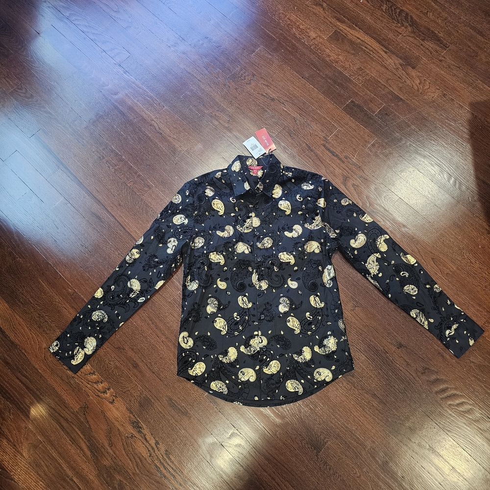 Guess Mens Paisley Print Shirt